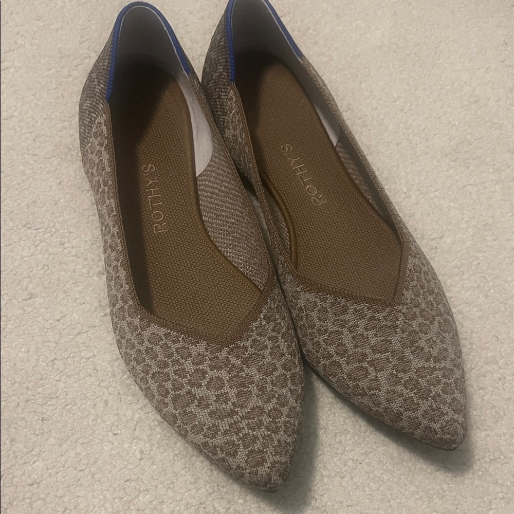 Rothy's Women's Tan Patterned Flats